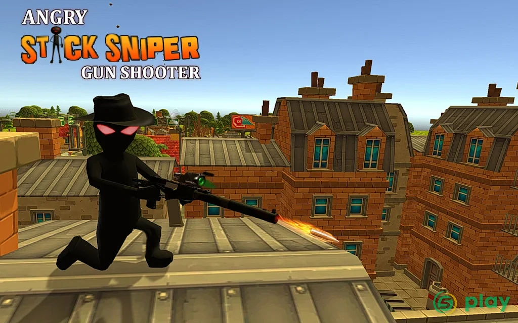 Angry Stick Sniper Gun Shooter — скриншот 5
