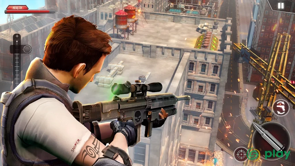 City Police Sniper 2018 - Best FPS Shooter — скриншот 1