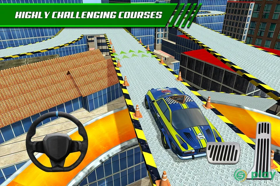 Roof Jumping Car Parking Games — скриншот 3