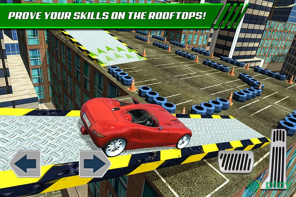 Roof Jumping Car Parking Games — скриншот 5