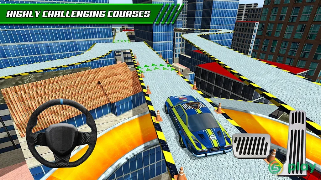 Roof Jumping Car Parking Games — скриншот 8
