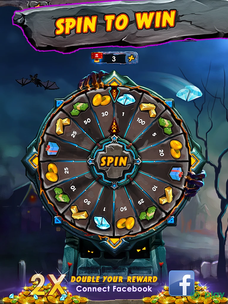 Zombie Ghosts Coin Party Dozer — скриншот 7