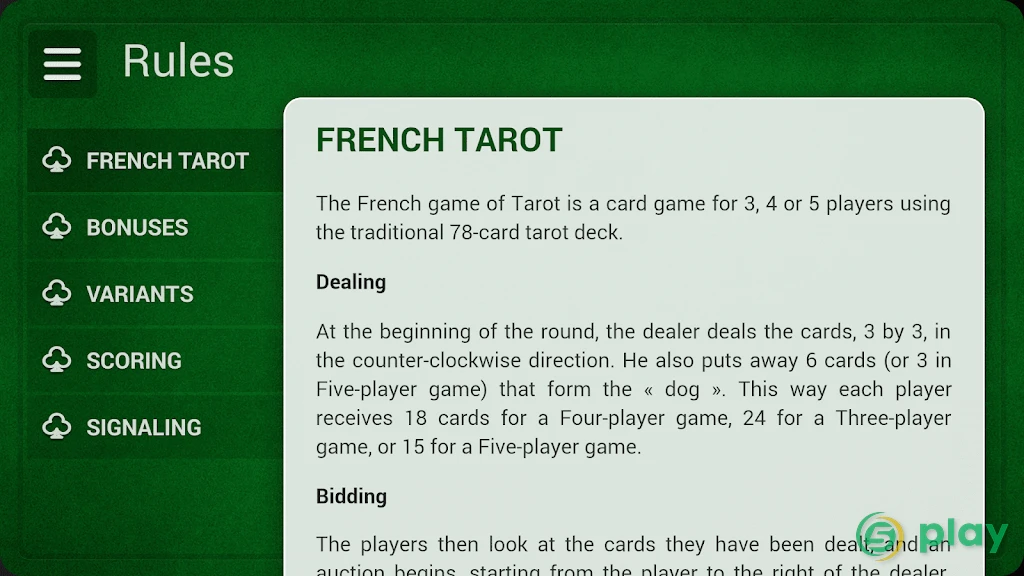 French Tarot — скриншот 8