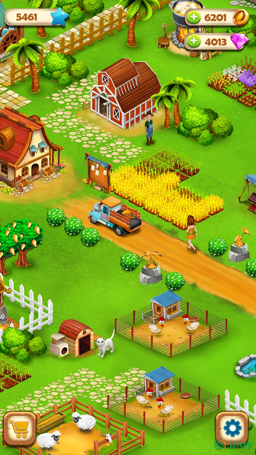 Paradise Hay Farm Island - Offline Game — скриншот 3