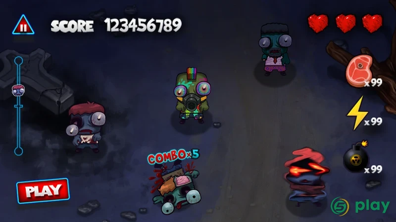 Сокрушитель зомби Zombie Smash — скриншот 6