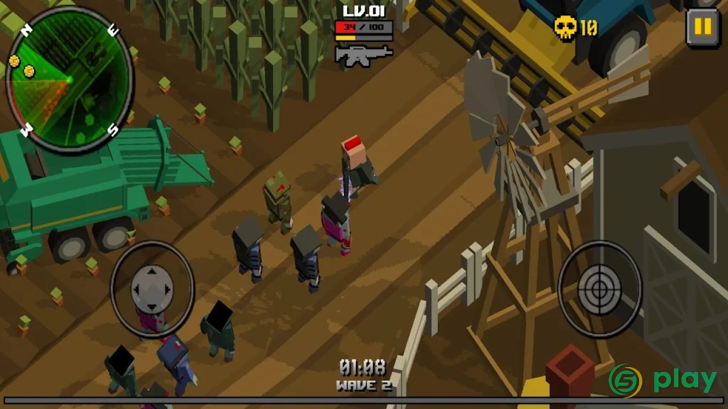 Cube Zombie Hunter — скриншот 1