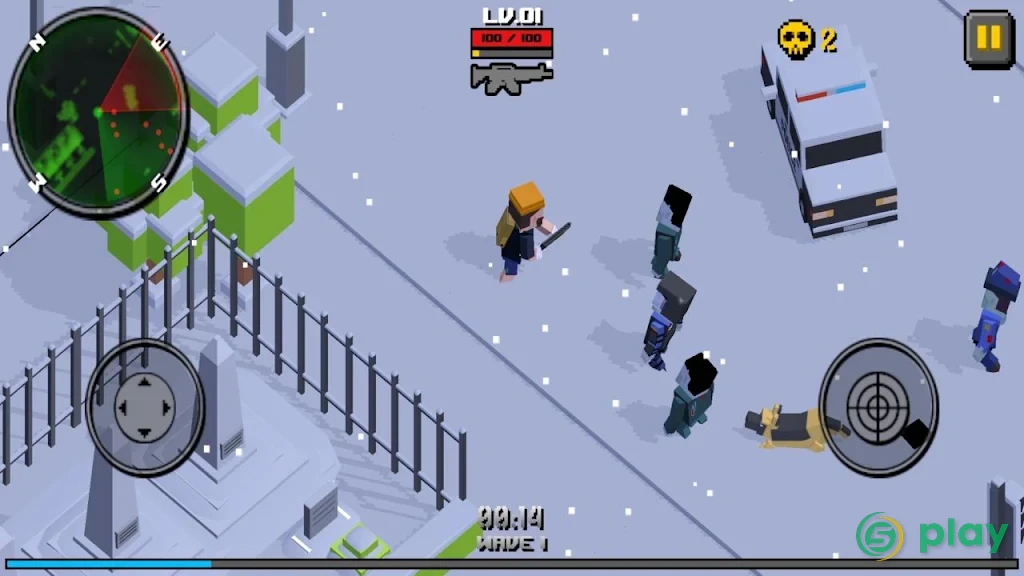 Cube Zombie Hunter — скриншот 2