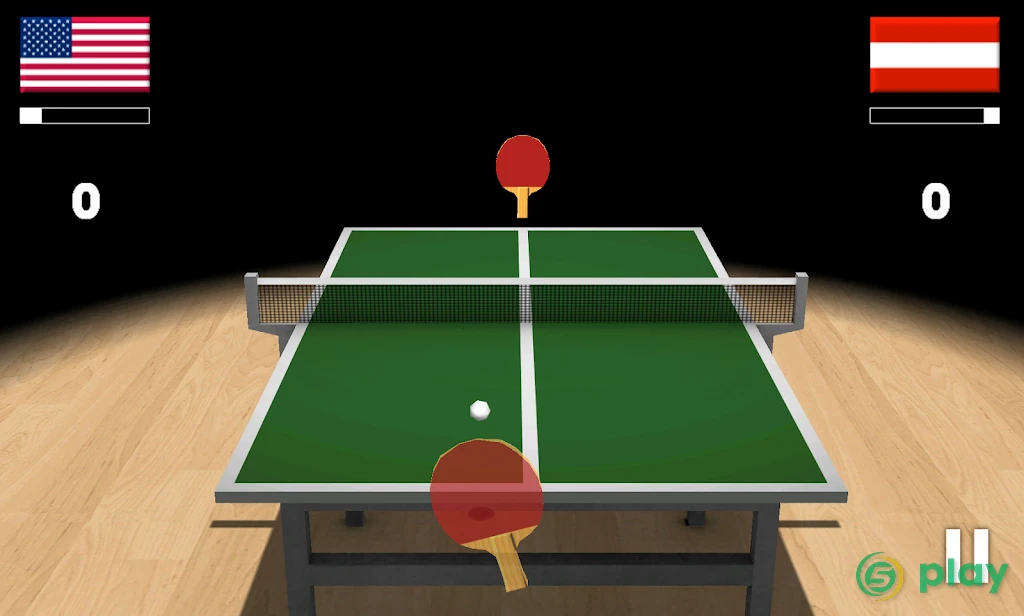 Virtual Table Tennis 3D Pro — скриншот 1
