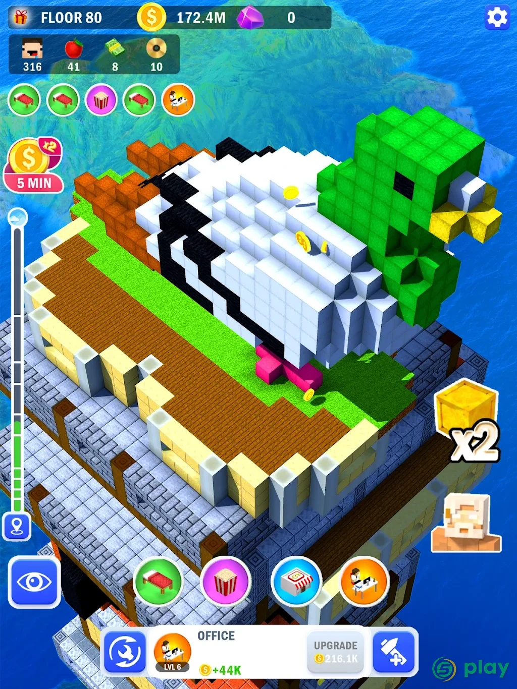 Tower Craft 3D – Строительство блоков идл — скриншот 10