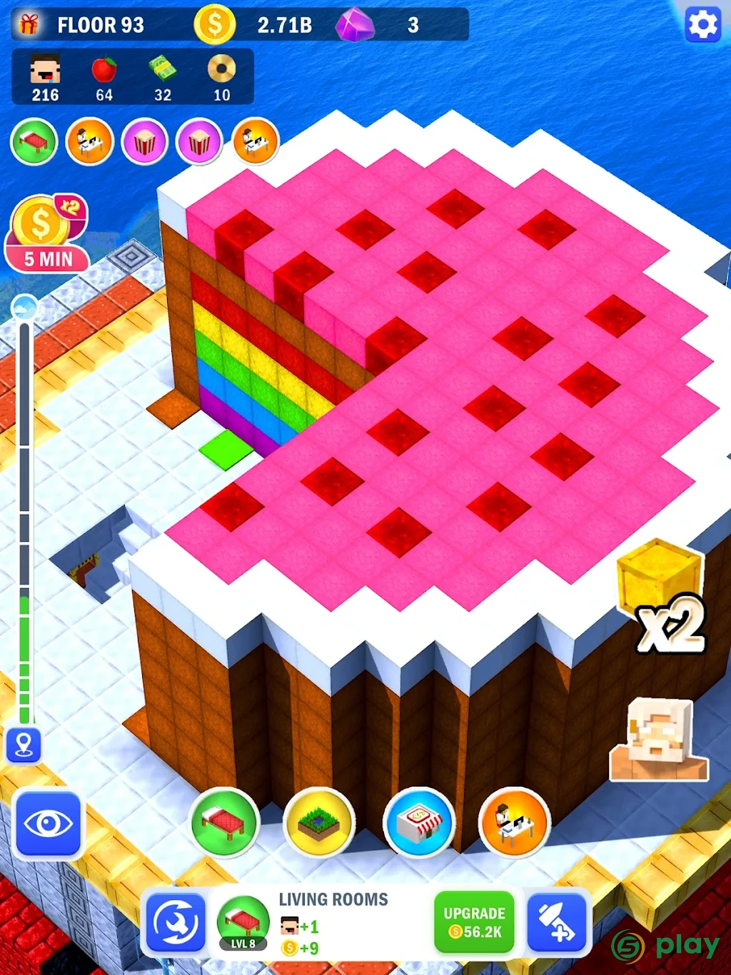 Tower Craft 3D – Строительство блоков идл — скриншот 11