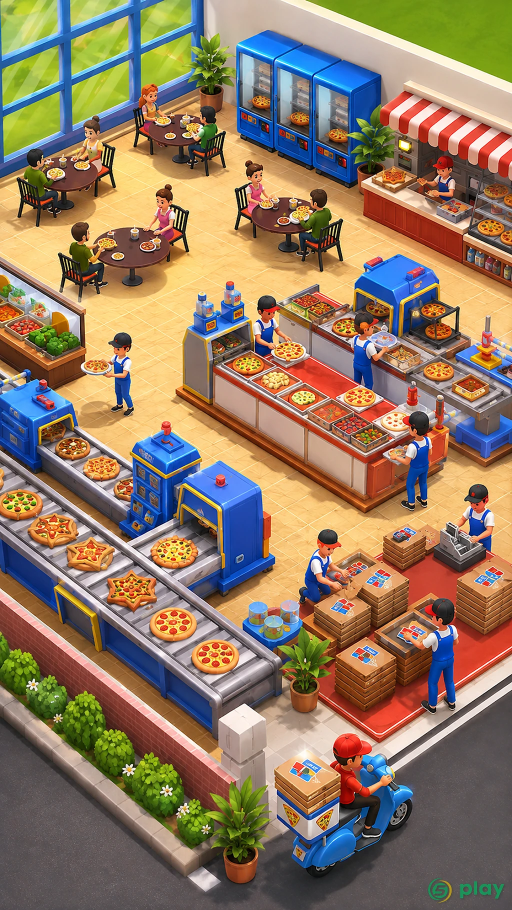 Idle Pizza Production Tycoon — скриншот 2