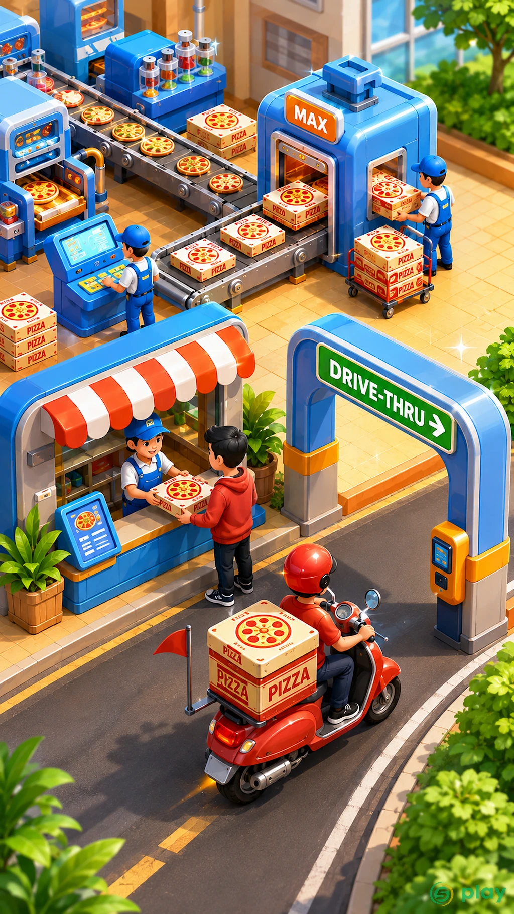 Idle Pizza Production Tycoon — скриншот 3