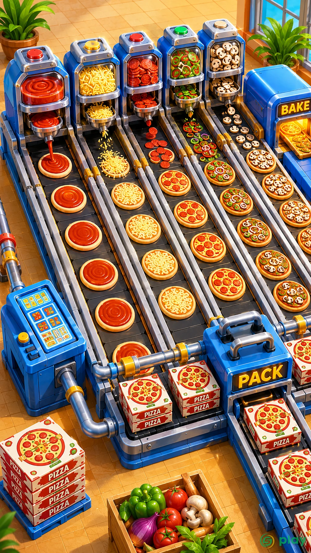 Idle Pizza Production Tycoon — скриншот 8