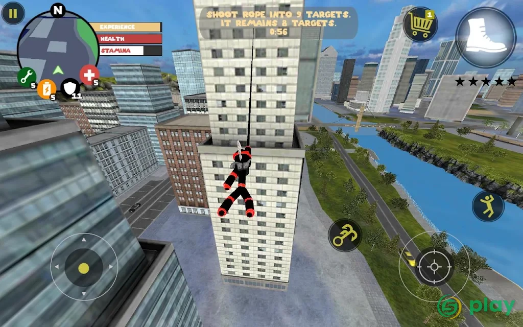 Stickman Rope Hero 2 — скриншот 2