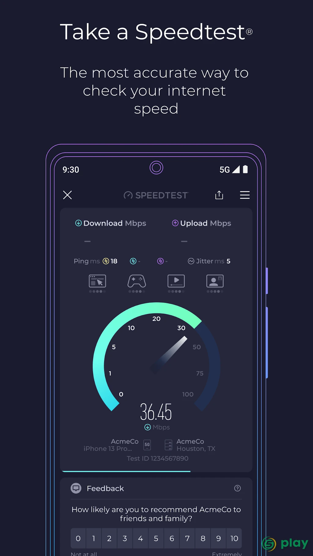 Speedtest.net — скриншот 1
