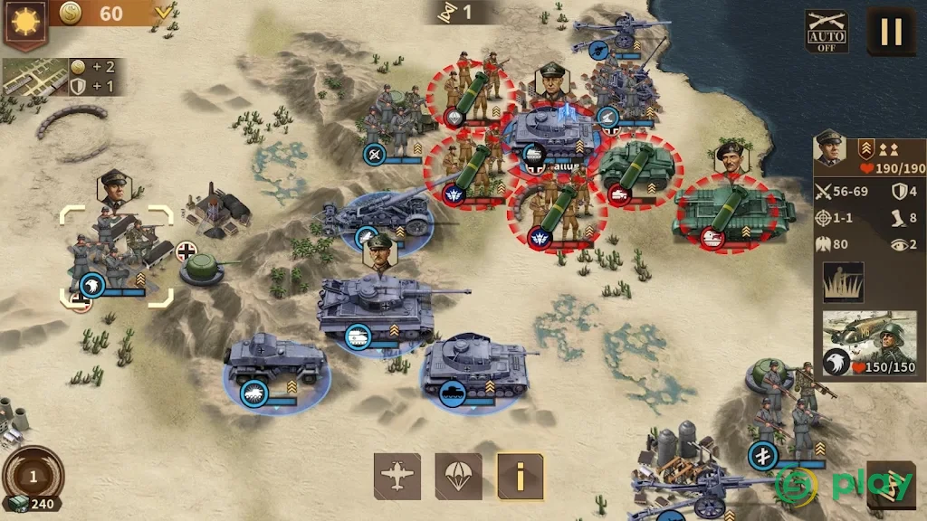 Glory of Generals 3 - WW2 Strategy Game — скриншот 7