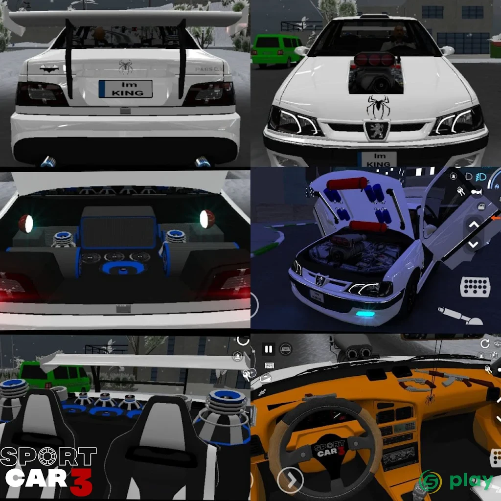 Sport car 3 : Taxi & Police -  drive simulator — скриншот 1