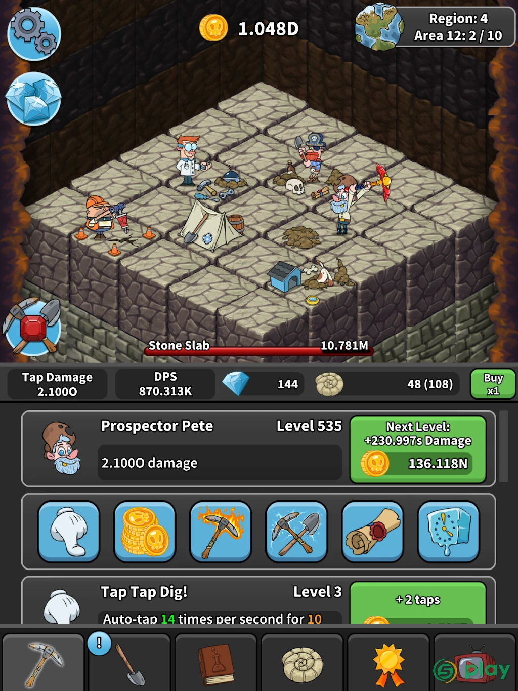 Tap Tap Dig - Idle Clicker Game — скриншот 13